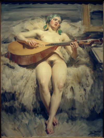 The Lute Player by Anders Leonard Zorn