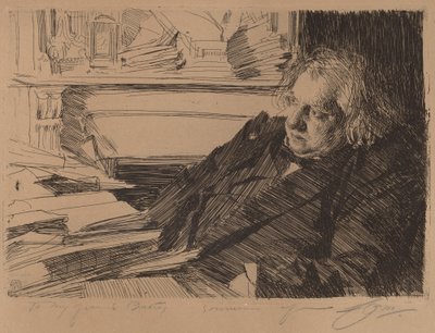 Ernest Renan by Anders Leonard Zorn