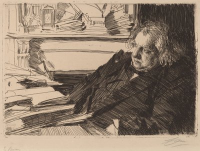 Ernest Renan by Anders Leonard Zorn