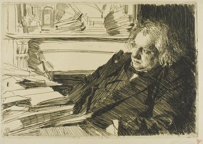 Ernest Renan by Anders Leonard Zorn