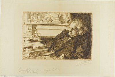 Ernest Renan by Anders Leonard Zorn