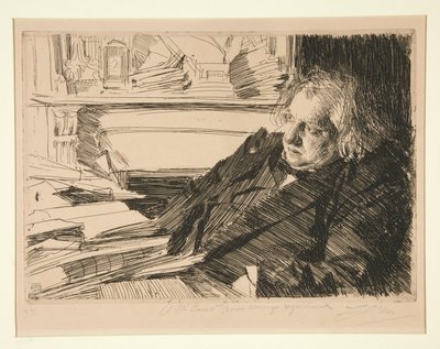 Ernest Renan by Anders Leonard Zorn