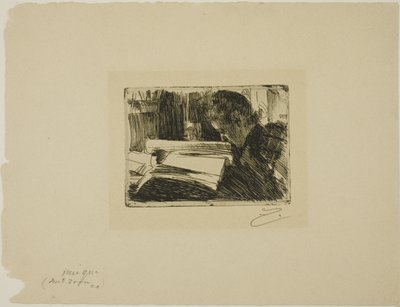 Lady Reading (Mrs. Zorn) by Anders Leonard Zorn