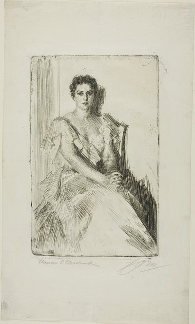 Mrs. Cleveland II by Anders Leonard Zorn
