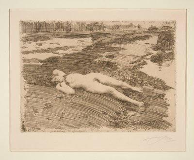 On the Sands by Anders Leonard Zorn