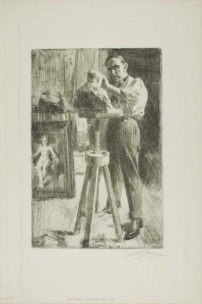 Prince Paul Troubetzkoy I (Whole Length) by Anders Leonard Zorn