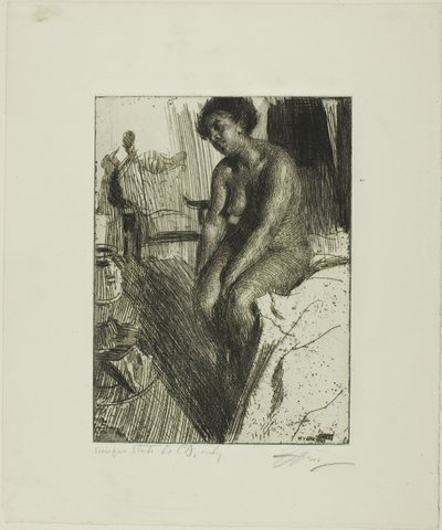 Sitting Black by Anders Leonard Zorn