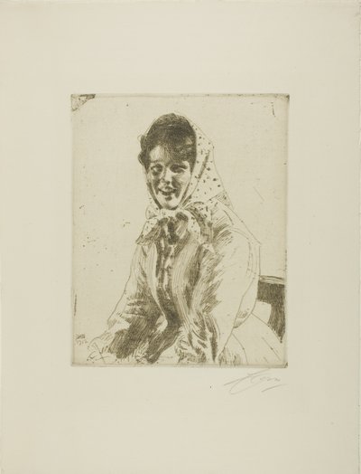 A Skeri Girl by Anders Leonard Zorn