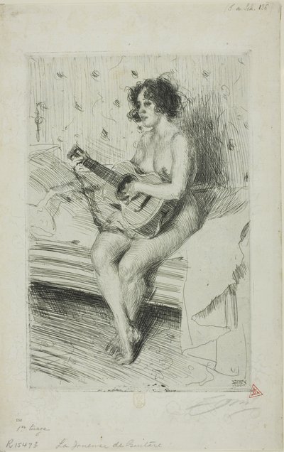 The Guitar-Player by Anders Leonard Zorn