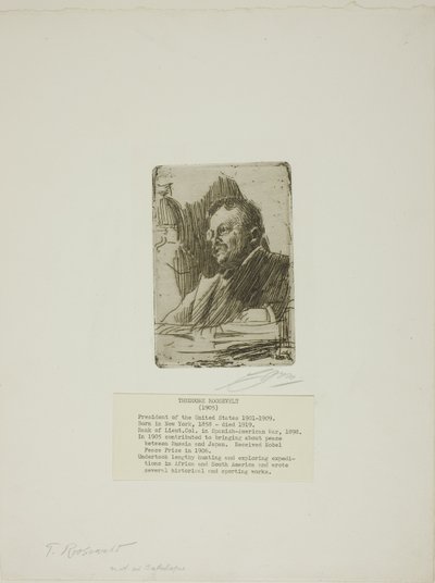 Theodore Roosevelt by Anders Leonard Zorn