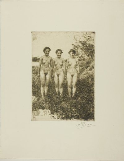 Three Sisters by Anders Leonard Zorn