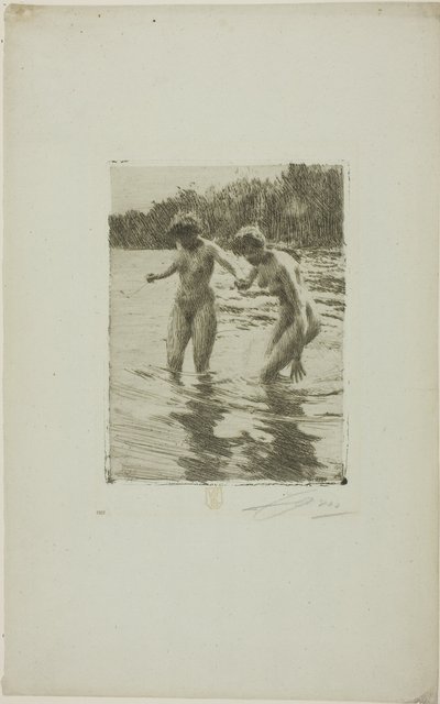Two Bathers by Anders Leonard Zorn