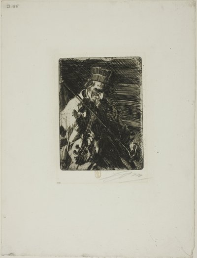 Village Violinist by Anders Leonard Zorn