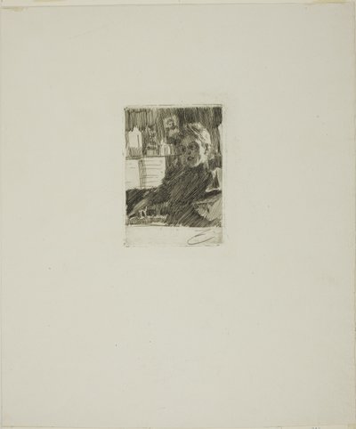 Young Norwegian at the Piano by Anders Leonard Zorn