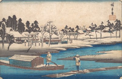 Clearing Weather after Snow at Massaki by Ando Hiroshige