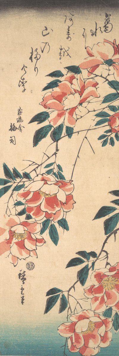 Roses by Ando Hiroshige