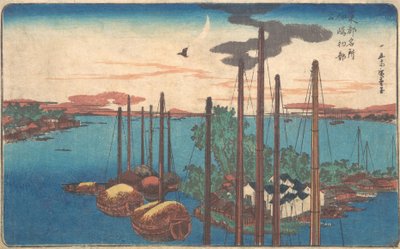Tsukudajima Hatsu Hototogisu, probably 1830 by Ando Hiroshige