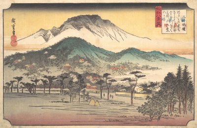 Vesper Bells at Mii Temple, 19th century by Ando Hiroshige