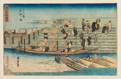 Woodblock Print - River Scene by Ando Hiroshige