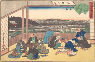 Yushima Matsu Kane-ya, ca. 1840 by Ando Hiroshige