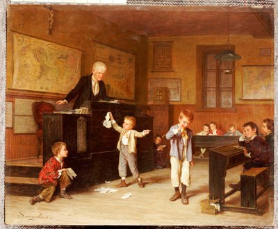The School Room by André Henri Dargelas