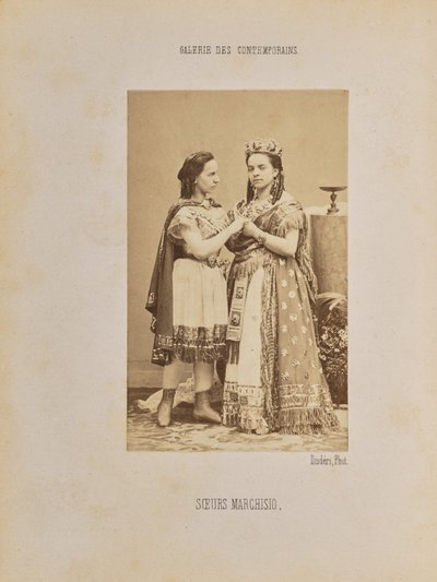 Sœurs Marchisio by Andre Adolphe Eugene Disderi