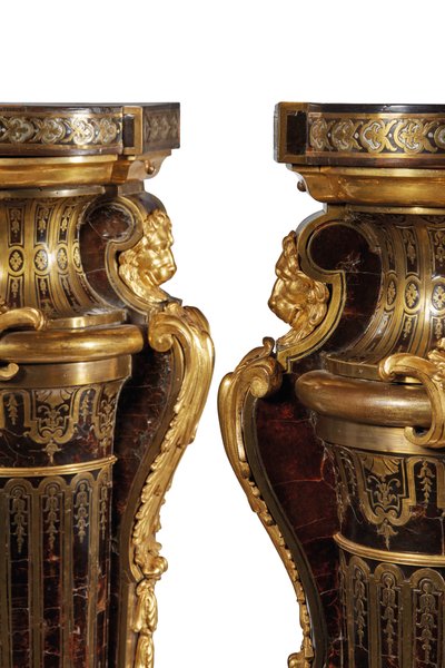 Pair of Louis XIV plinths by Andre Charles Boulle