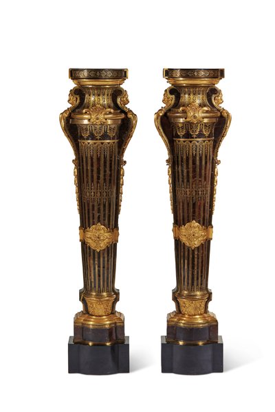 Pair of Louis XIV Plinths (1700-15) by Andre Charles Boulle