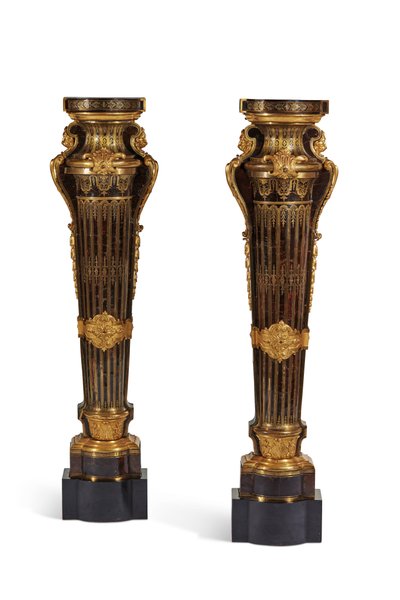 Pair of Louis XIV Plinths (1700-15) by Andre Charles Boulle