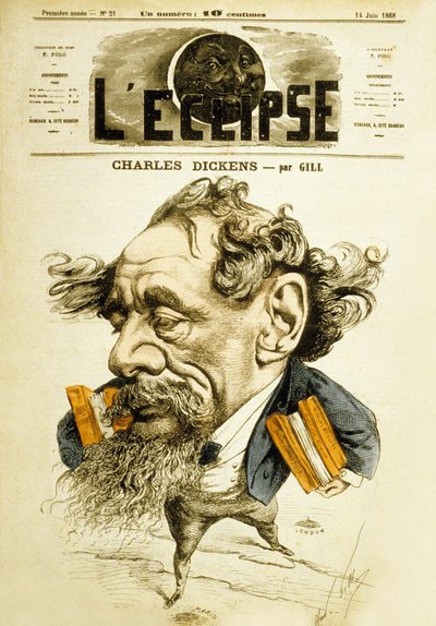 English Novelist Charles Dickens by Andre Gill