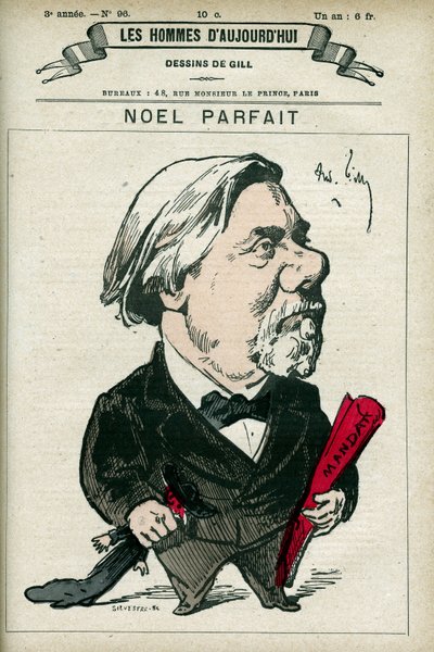 Portrait of Noel Parfait by Andre Gill