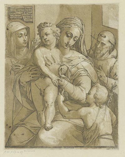 Mary with the Christ Child by Andrea Andreani