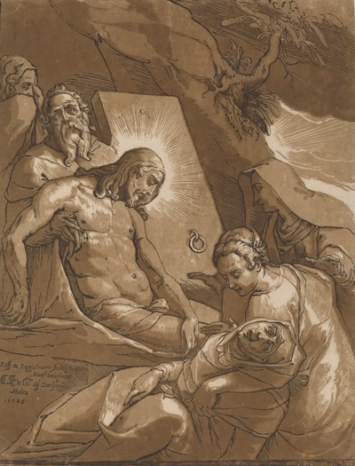 The Entombment, 1585 by Andrea Andreani