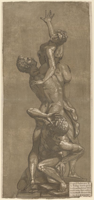 The Rape of a Sabine, 1584 by Andrea Andreani