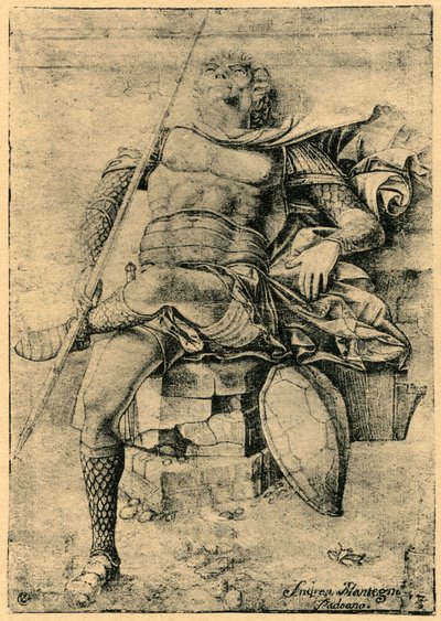 A Sleeping Soldier by Andrea Mantegna