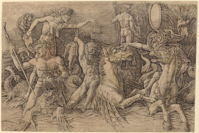 Battle of the Sea Gods (left half) by Andrea Mantegna