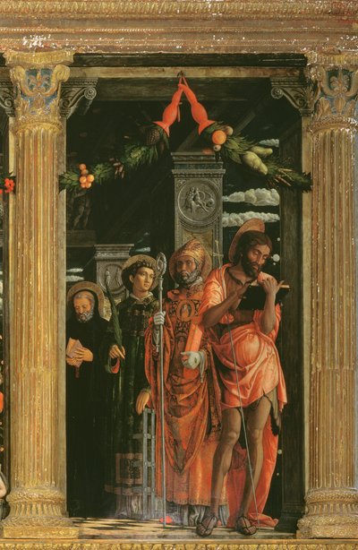 (Detail) San Zeno Altarpiece by Andrea Mantegna