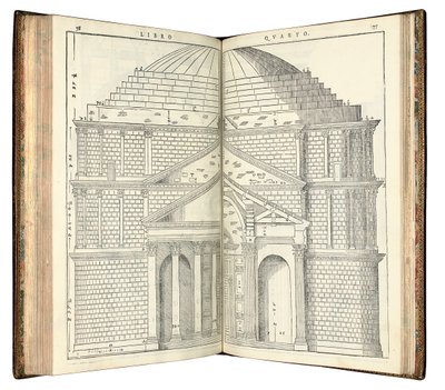 Two Views of the Pantheon by Andrea Palladio