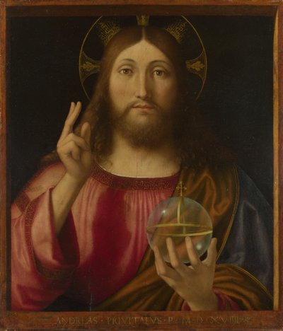 Salvator Mundi, 1519 by Andrea Previtali