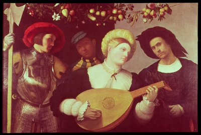 The Lute Player by Andrea Previtali
