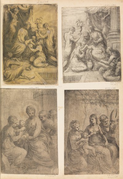 Madonna with Saints by Andrea Schiavone