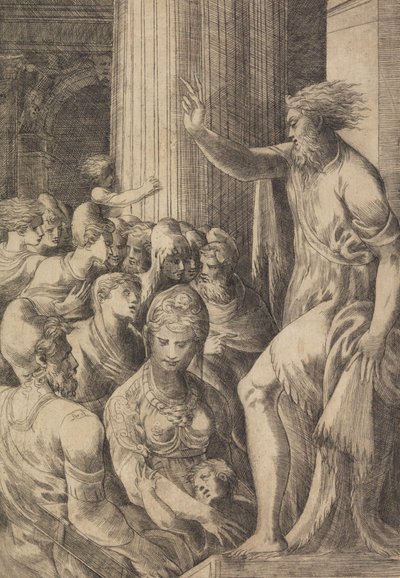 St. Paul Preaching in Athens, ca. 1548-53 by Andrea Schiavone