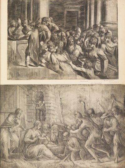 The Nativity by Andrea Schiavone