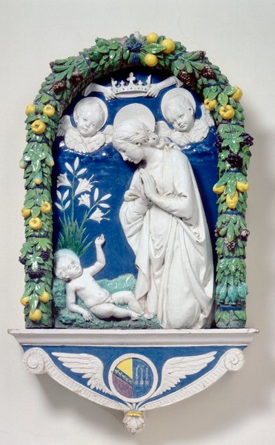 Madonna of the Lilies by Andrea Della Robbia