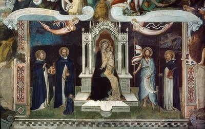 Enthroned Madonna. 1370 by Andrea di Bonaiuto