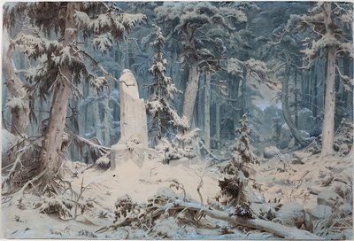Snowy Forest by Andreas Achenbach