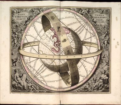 12. Hemispheres of Right and Oblique Spheres, Both by Andreas Cellarius