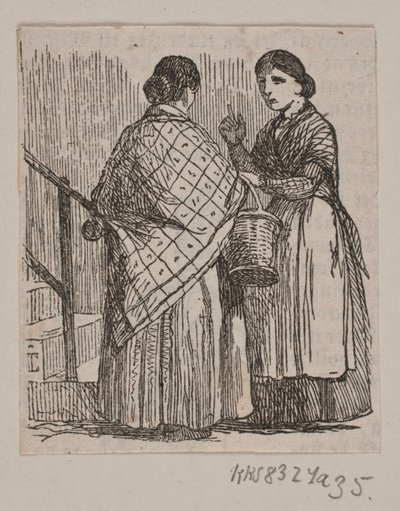 Two Maidservants in Conversation by Andreas Flinch