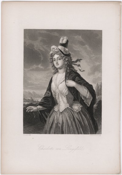 Charlotte von Lengefeld by Andreas Johann Fleischmann