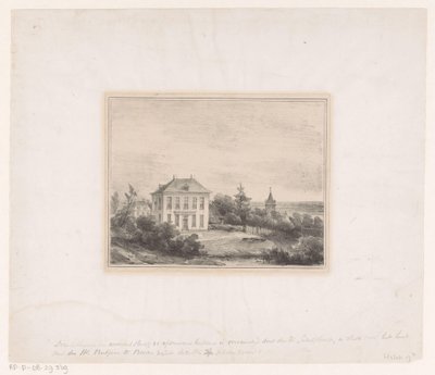 House of Mr. Rutgers in Beek by Andreas Schelfhout